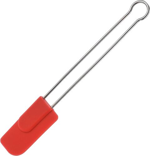 KAL-Spatule De Cuisine/Pâte Silicone/Acier Inoxydable Rouge 22,7 X 3,4 X 1,1 Cm