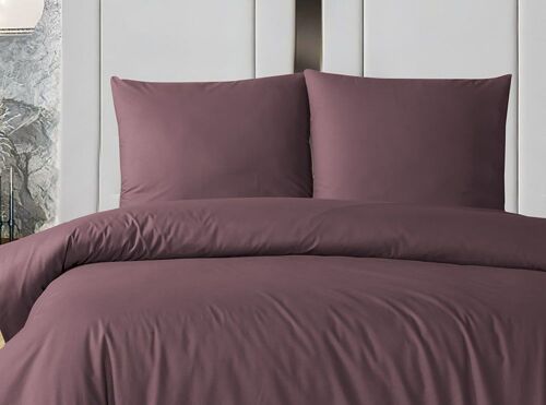 Parure De Lit 2 Personnes 240x220 Cm Coton Uni