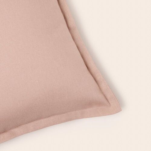 Housse De Coussin En Coton Rose 40x60 Cm
