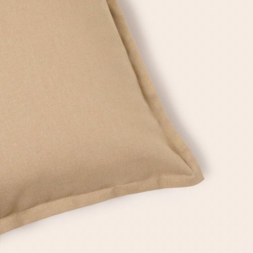 Housse De Coussin En Coton Beige 40x60 Cm