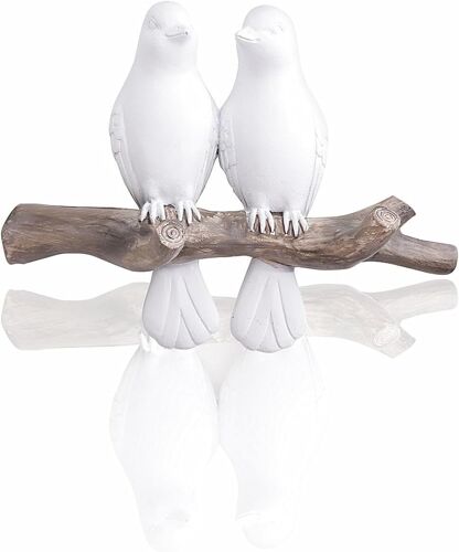 Crochet mural en résine artificielle, crochet mural créatif, 2 oiseaux, vintage, pour clés et serviettes