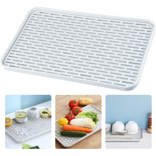 Kalanka-Égouttoir Avec Bac D'égouttement ¿ 39 X 22,5 Cm ¿ Plateau D'égouttement Pour Réfrigérateur, Tasse De Fruits, Tasses, Ustensiles De Salle De Bain, Plateaux À Café Et À Thé