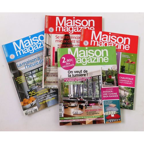 Lot De 4 Revues Maison Magazine - N° 262 Nov/Déc 2008- N° 266 Juil/Août 2009 - N° 273 Sept/Oct 2010- N° 276 Mars/Avr 2011