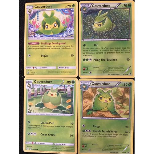 (3411) 4x Couverdure (Pokemon) 