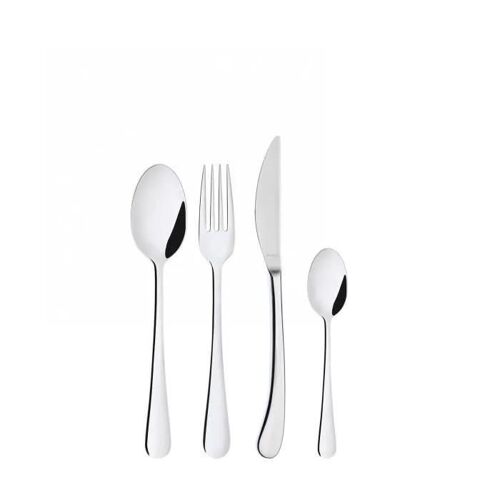 Ménagère - Settimocielo - 24 Pièces - Acier Inoxydable 18/10 - Finition Poli - Compatible Lave-Vaisselle