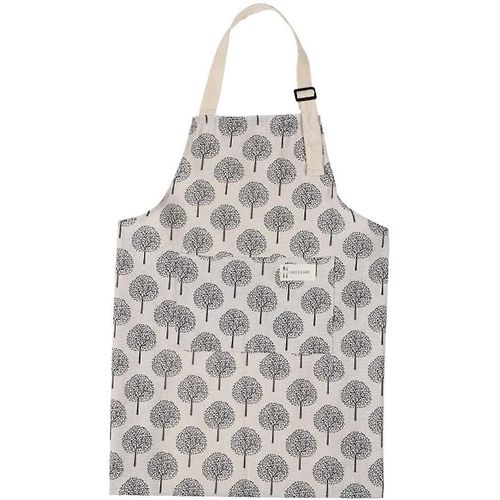 Tablier Cuisine Lin Coton Réglable - Poche Intégrée - Femmes Et Hommes