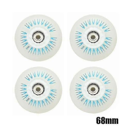 Lot De 4 Roues De Roller Flash 90a Avec Éclairage Led, Dimensions 80, 76, 72, 68-68 Mm, Rouge