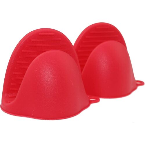 Gants cuisine silicone résistants chaleur - Paire rouge - Cuisson et four