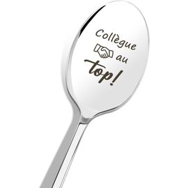 Tianyi-Cadeau Collègue Travail, Cuillère A Cafe En Acier Inox, Cadeau Secret Santa Collegue Cadeau Noel Collegue Cadeau Pour Collègues Cadeau Collegue De Travail Cadeau Bureau Collegue Cadeaux Pour C