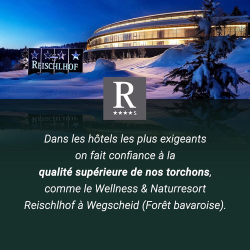 Tianyi-Set De 12 Torchons, Coton Et Lin, 60x80 Cm, Vert Blanc À Carreaux