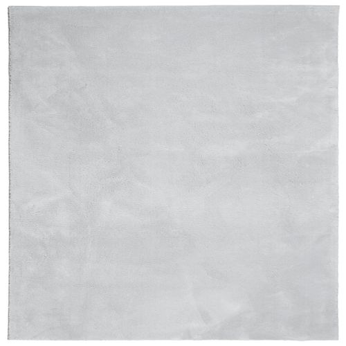 Vidaxl Tapis Huarte À Poils Courts Doux Et Lavable Gris 160x160 Cm