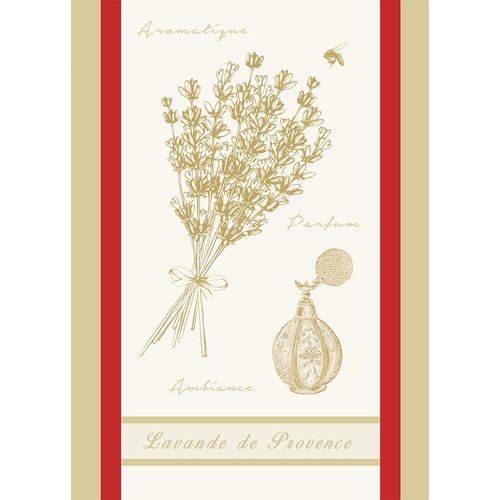Tianyi-Torchon Jacquard Lin 48x70 Cm, Motif Bouquets De Lavande, Lavande Lin