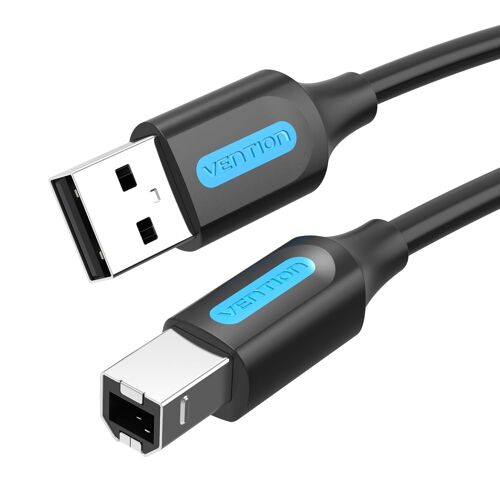 KAL-Câble Imprimante USB 2.0 USB A mâle vers B mâle Cordon de Scanner Câble Compatible avec HP/Epson/Dell/Canon/Lexmark/Xerox/Brother/Samsung etc (1M)