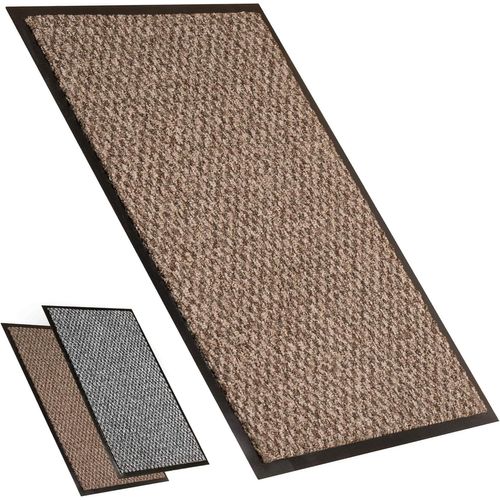 Few-Paillasson Exterieur Original | Interieur Pour Votre Maison | Tapis D'entrée Antiderapant Et Facile À Entretenir (Beige/Brun, 40x60)