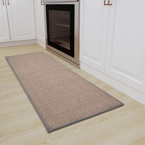 Kalanka-Tapis De Cuisine Antidérapants Tapis Lavable En Machine Absorbants Et Résistants Aux Taches(Gris,40 * 120cm)