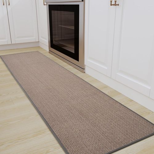 Kalanka-Tapis De Cuisine Antidérapants Tapis Lavable En Machine Absorbants Et Résistants Aux Taches(Gris,50 * 240cm)