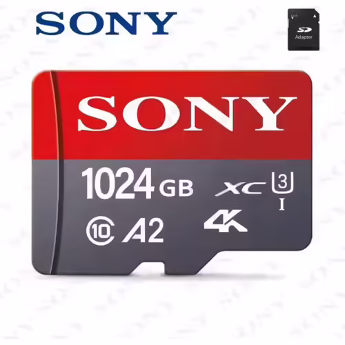 Sony Micro SD 1 to 512GB 256GB carte mémoire jusqu'à 100 mo/s C10 U3 64GB 128GB carte TF 4K HD pour adaptateur de lecteur de carte USB Microsd