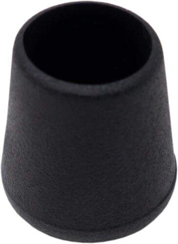 16 x outer end caps/black/Ø 11-12 mm/round/robust slider to fix on all round legs of furniture/for dry and wet areas.