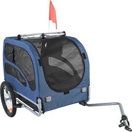 Remorque Pour Chien-Duoku-Capacité De 45 Kg-Porte-Vélo Pour Animaux De Compagnie Avec Cadre Pliable-Coupleur Universel