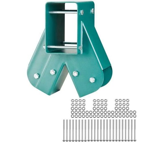 Supports De Balançoire - Duoku - Qqzj-95-3 - Acier Au Carbone - Vert - 3 Pièces