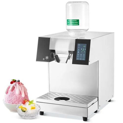 Machine à Glace Commerciale en Flocons de Neige-Duoku-Acier Inoxydable-Rasoir Électrique 397 lb/24 h-Refroidissement Liquide