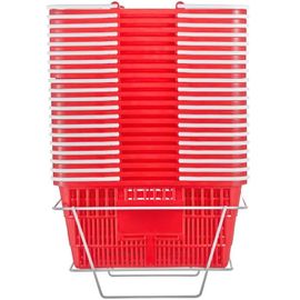 Panier À Provisions-Duoku-Lot De 20-Panier D'épicerie En Plastique Durable De 21 L Avec Poignée Et Support