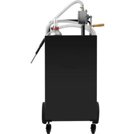 Réservoir De Carburant-Duoku-30 Gallons-Réservoir De Stockage D'essence Avec 4 Roues Et Pompe Manuelle-Noir