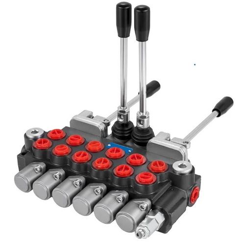 Vanne de Commande Directionnelle Hydraulique-Duoku-Vanne Hydraulique à 6 Tiroirs-Commande Directionnelle pour Tracteurs