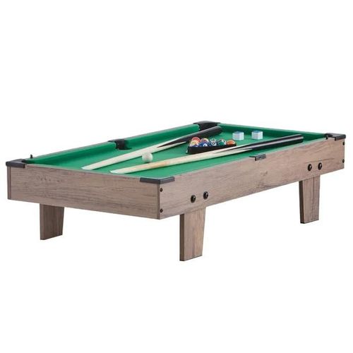 Table de Jeu Combinée 4 en 1-Duoku-Air Hockey de 32 Pouces-Billard Baby-Foot Ping-Pong-avec Poussoirs et Palets-Pour Enfants