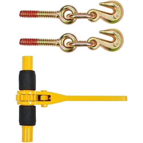 Attaches Chaîne à Cliquet-Duoku-1/4"-5/16"-Capacité 1180 kg-Lot de 4-Attaches Robustes-avec Crochets de Préhension