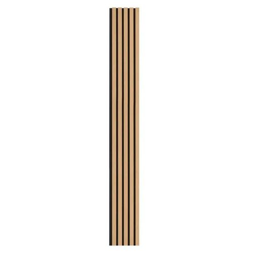 Panneaux Acoustiques en Lattes de Bois-Duoku-7,9 x 94,5 pouces-MDF pour une Décoration Moderne-Réduction du Bruit-Chêne Noir