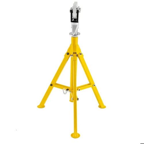 Support Chandelle À Tuyaux-Duoku-Capacité De 2 T-Hauteur Réglable De 32" À 55"-Support De Tuyau À Tête À Rouleau D'une