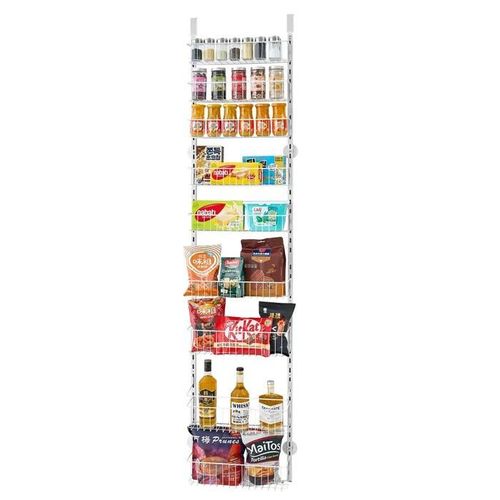 Organisateur De Garde-Manger Suspendu Sur Porte-Duoku-Êtagère Murale À Êpices-Avec 9 Niveaux Ajustables-Idéal Pour Assaisonnements
