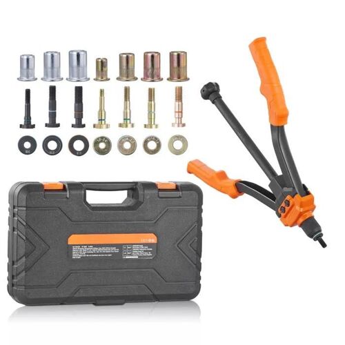 Kit d'outils pour Ecrous à Rivets-Duoku-Outil pour Ecrous à Rivets de 14 po-7 Mandrins Métriques SAE-70 Ecrous à Rivets Assortis