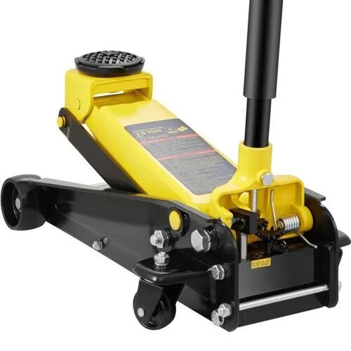Cric de Sol à Profil Bas-Duoku-3 Tonnes-Low Profile Floor Jack-Heavy-duty Steel Racing Jack-Lifting Range 5.12 à 20 pouces