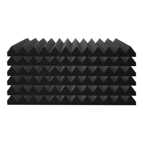 Panneaux en Mousse Acoustique-Duoku-30,5 x 30,5 x 2,5 cm-Panneaux Muraux Insonorisants Haute Densité-Résistants au Feu-Lot de 52