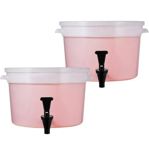 Distributeur de Boissons - DUOKU - 3 Gallons - Lot de 2 - Plastique - Robinet et Couvercle