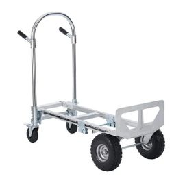 Diable en Aluminium - DUOKU - 2 en 1 - Capacité 454 kg - Pliable - Robuste