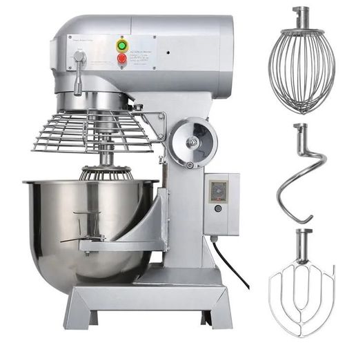 Robot Pâtissier Commercial-Duoku-600 W 14 L-3 Vitesses-Comprend Bol en Acier Inoxydable, Crochet Pétrisseur, Fouet, Batteur