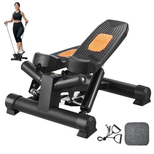 Mini-Stepper-Duoku-Stepper De Fitness Hydraulique-Avec Bandes De Résistance-Équipement Cardio D'exercice À Domicile-Moniteur Lcd