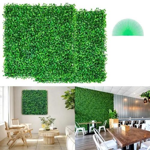 Panneaux Artificiels - Duoku - Xl001 - 12 Pcs - 10x10 Pouces - Tapis Mural De Haie De Buis