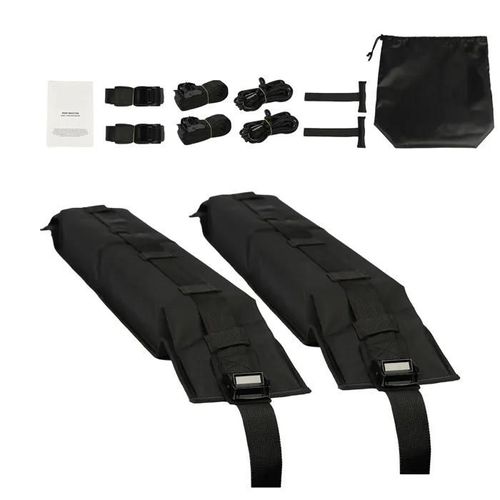 Coussinets De Toit Souples-Duoku-31,5" Universels-Pour Voiture Porte Bagages-Avec 4 Sangles D'arrimage 2 Sangles À Boucle Rapide