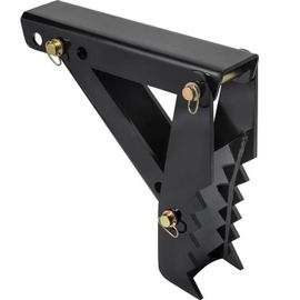 Pouce de Rétrocaveuse 18"-Duoku-Épaisseur des Dents 1/2"-Pouce d'excavatrice Robuste-Fixation Soudée en Acier Noir-Boulon de 12 mm