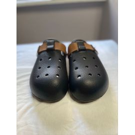 Crocs (Sabot Respirant Noir Avec Bride Marron)