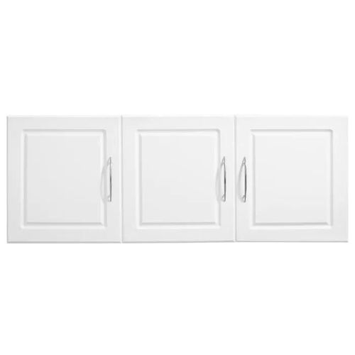 Armoire Murale De Buanderie À 2 Niveaux-Duoku-Placard De Rangement Suspendu-Avec 3 Portes-Meuble Rangement Avec Êtagère Réglable