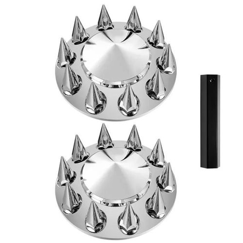 Kit De Couvre-Essieu Complet Pour Semi-Remorque-Duoku-Couvre-Roues D'essieu Avant Avec Pointes, Couvre-Écrous De Roue En Abs