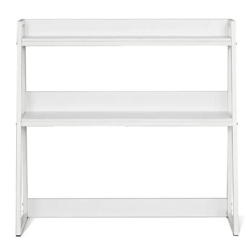 Étagère de Bureau - DUOKU - Organiseur à 2 Niveaux - 95 x 32 x 90 cm - Blanc - Antidérapants