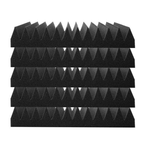Panneaux en Mousse Acoustique-Duoku-30 x 30 x 5 cm-Haute Densité- Résistant au Feu-Absorbant le Son pour Studio-Lot de 50