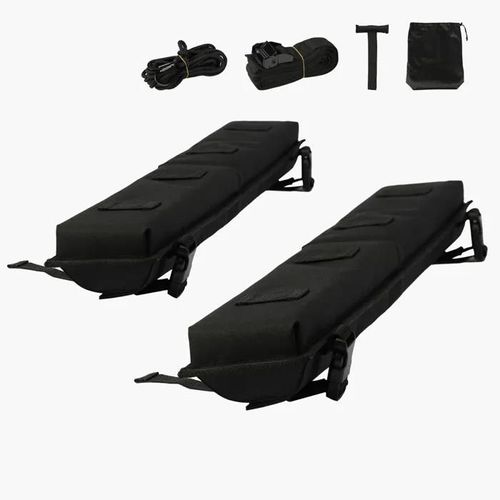 Coussinets De Toit - Duoku - 30" Universels - Charge Max 80 Kg - Pour Barres Transversales - Noir