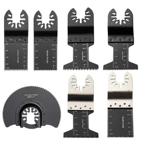 Lames de Scie Oscillantes-Duoku-Kit de 50 PCS-Lames Multi-Outils-Lames HCS-pour Bois, Plastique, Métal, Clous et Boulons